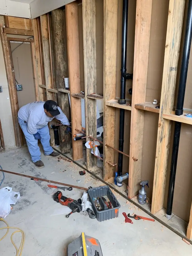 Commercial rough-in plumbing for Water Heater Replacement in West Enola